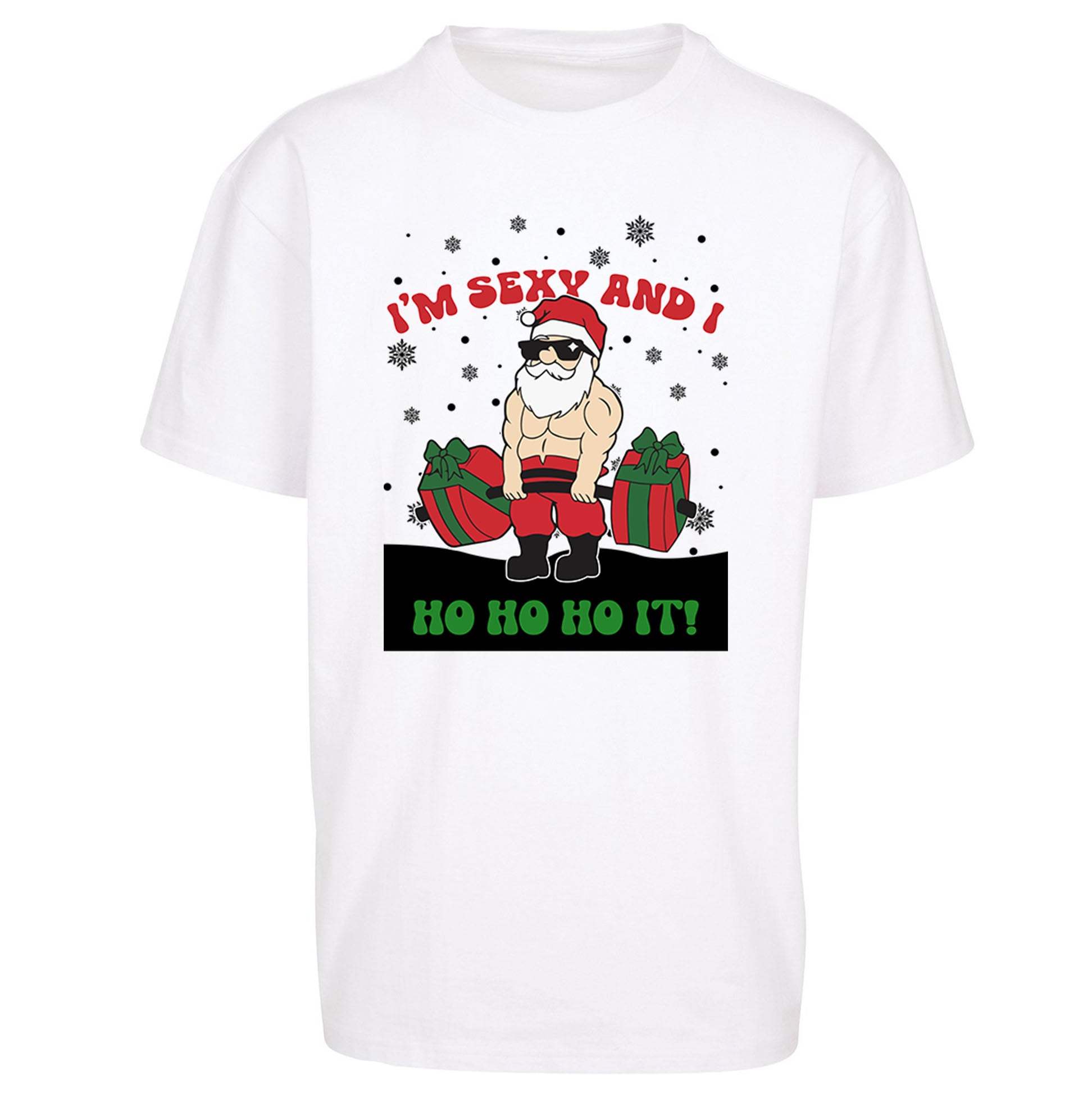 Santa Claus Ho Ho Ho Oversized T Shirt