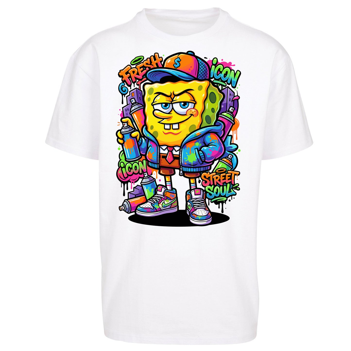 Sponge Bob Square Pants Oversized T Shirt