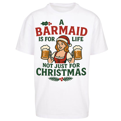 Barmaid Xmas Oversized T Shirt