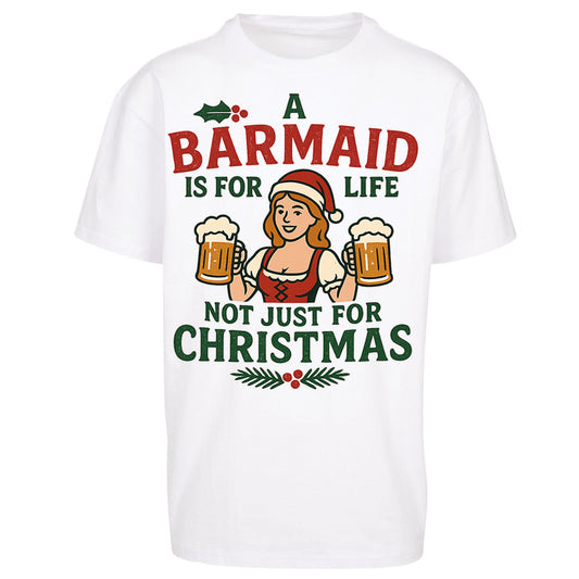 Barmaid Xmas Oversized T Shirt