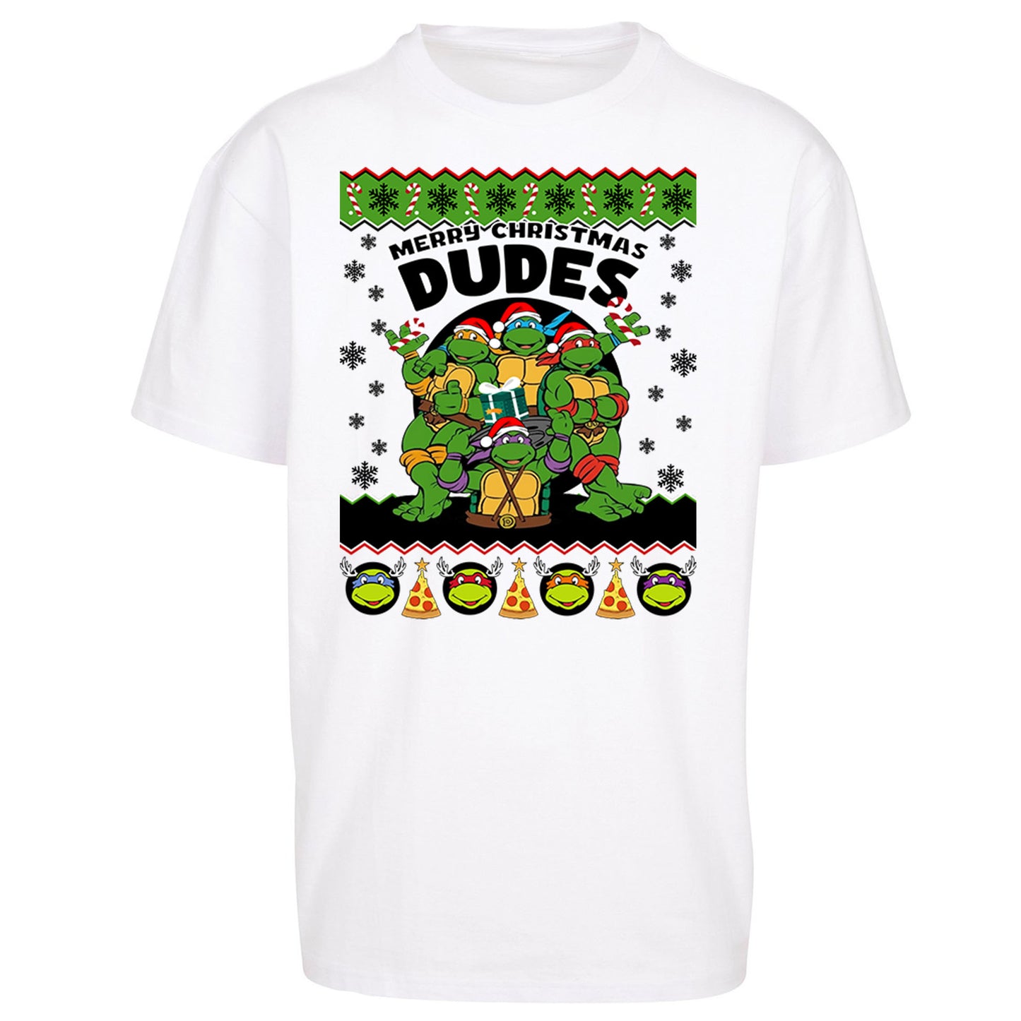 Ninja Turtles Christmas Oversized T Shirt
