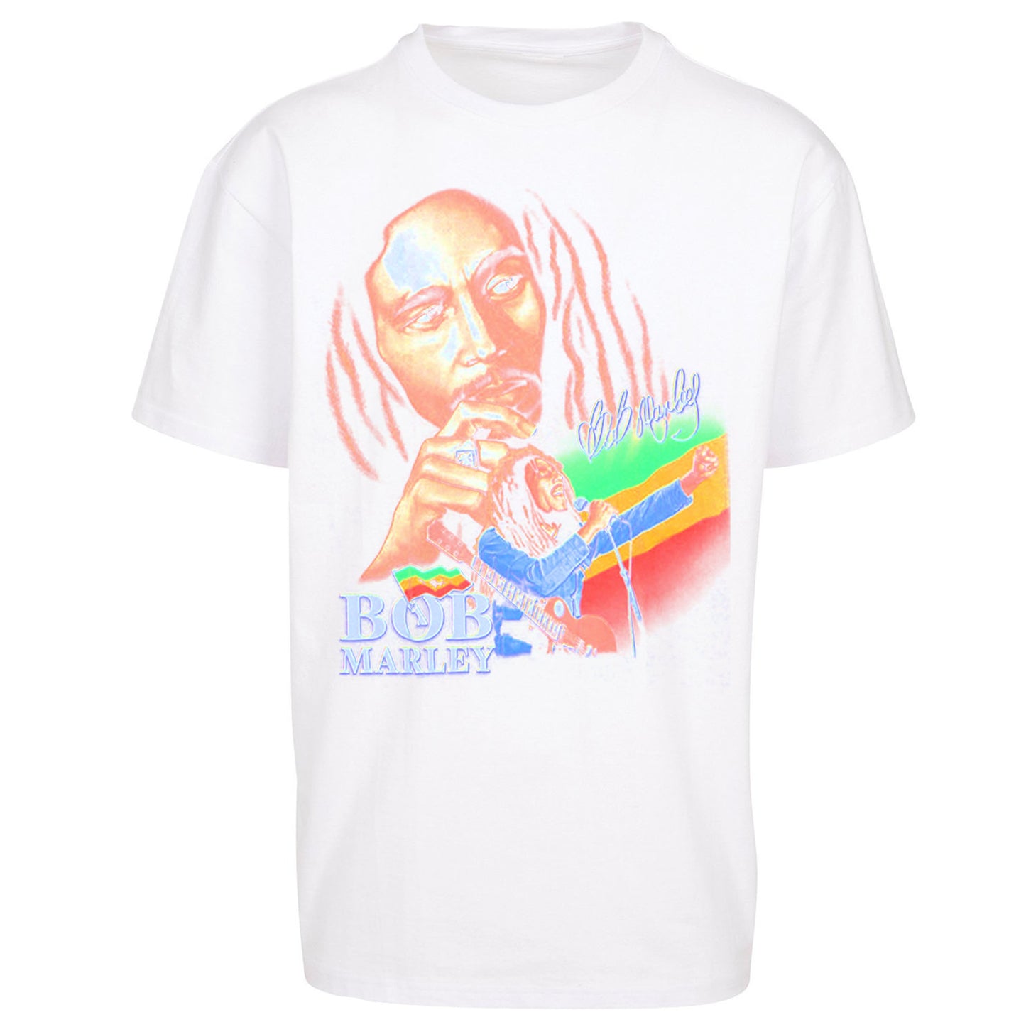 Bob Marley Lion flag - Oversized T Shirt