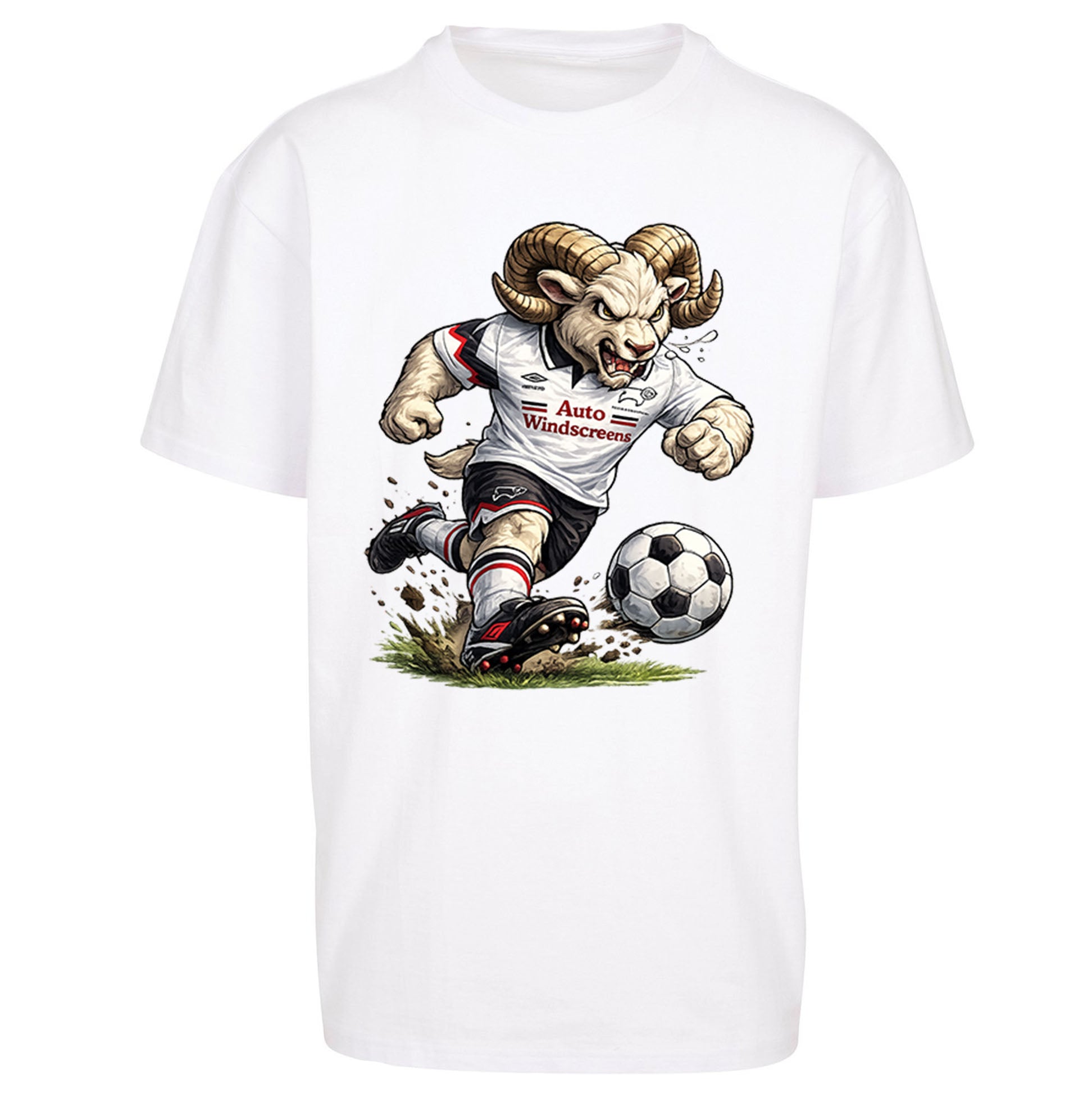 Old School Derby County Oversized T Shirt