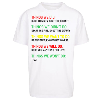 Bob Marley Music Oversized T Shirt