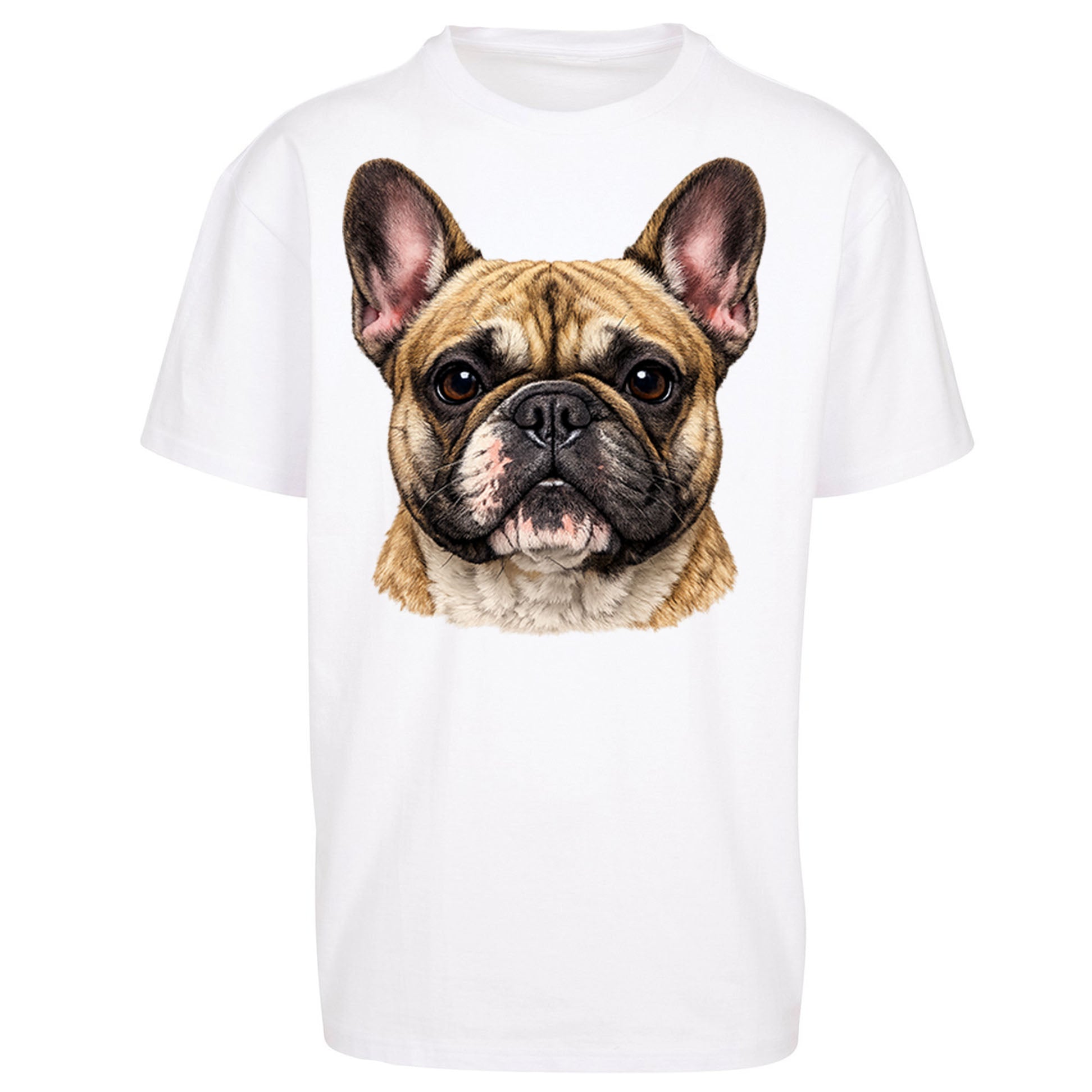 French Bulldog Face Oversized T Shirt