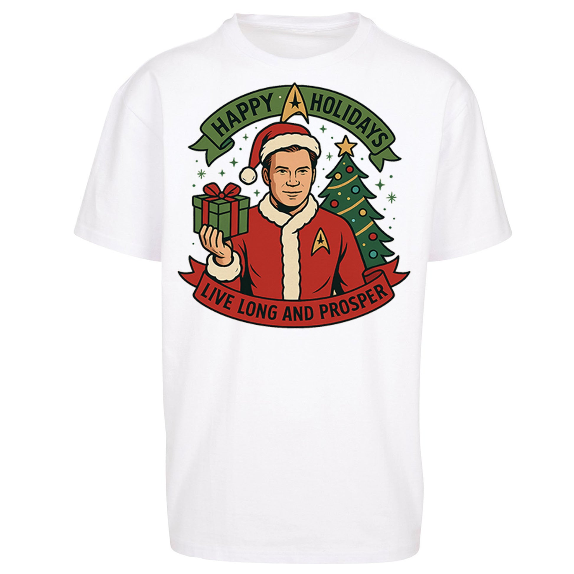 Star Trek Christmas Oversized T Shirt