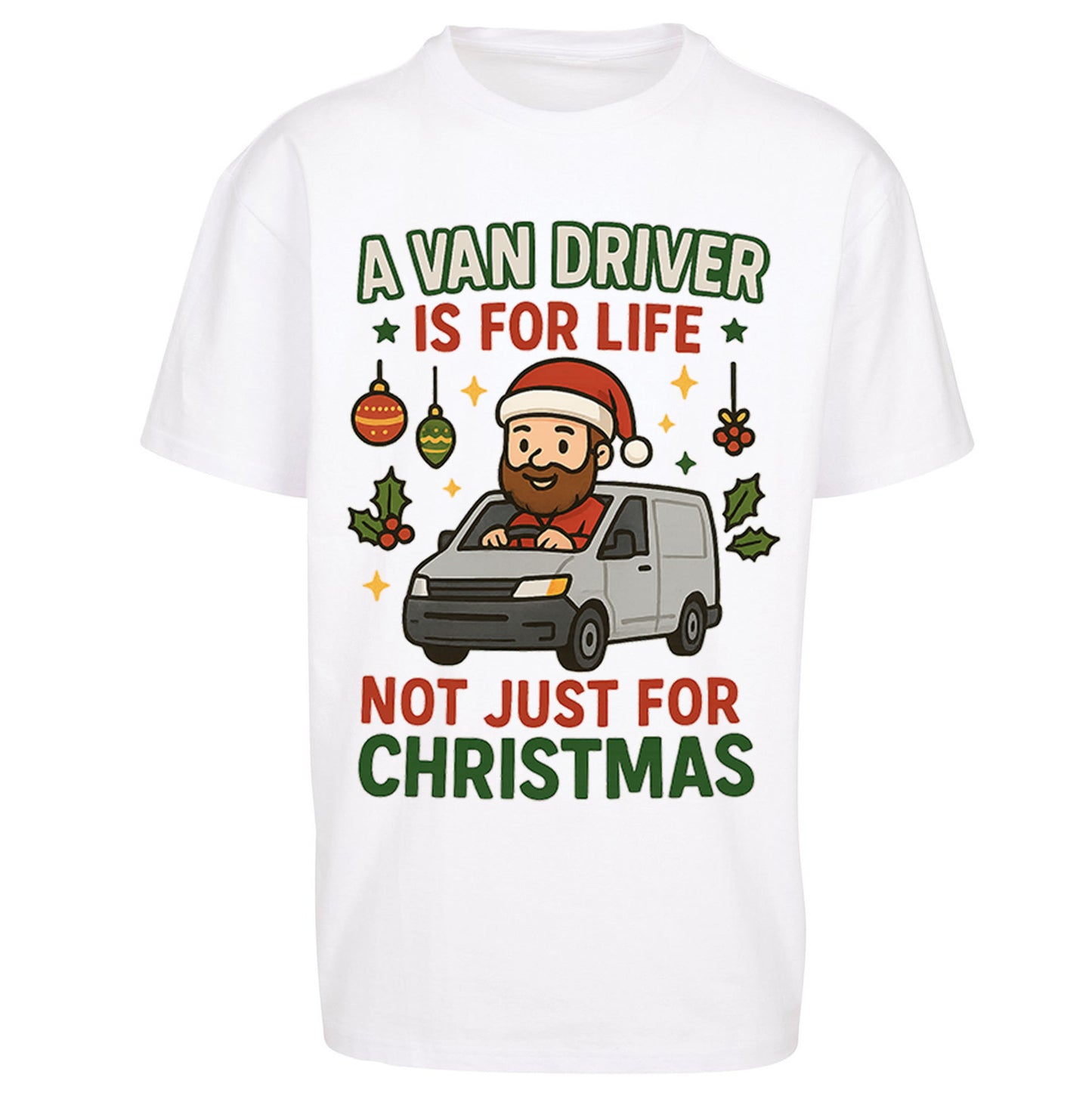 Van Driver Christmas Oversized T Shirt |