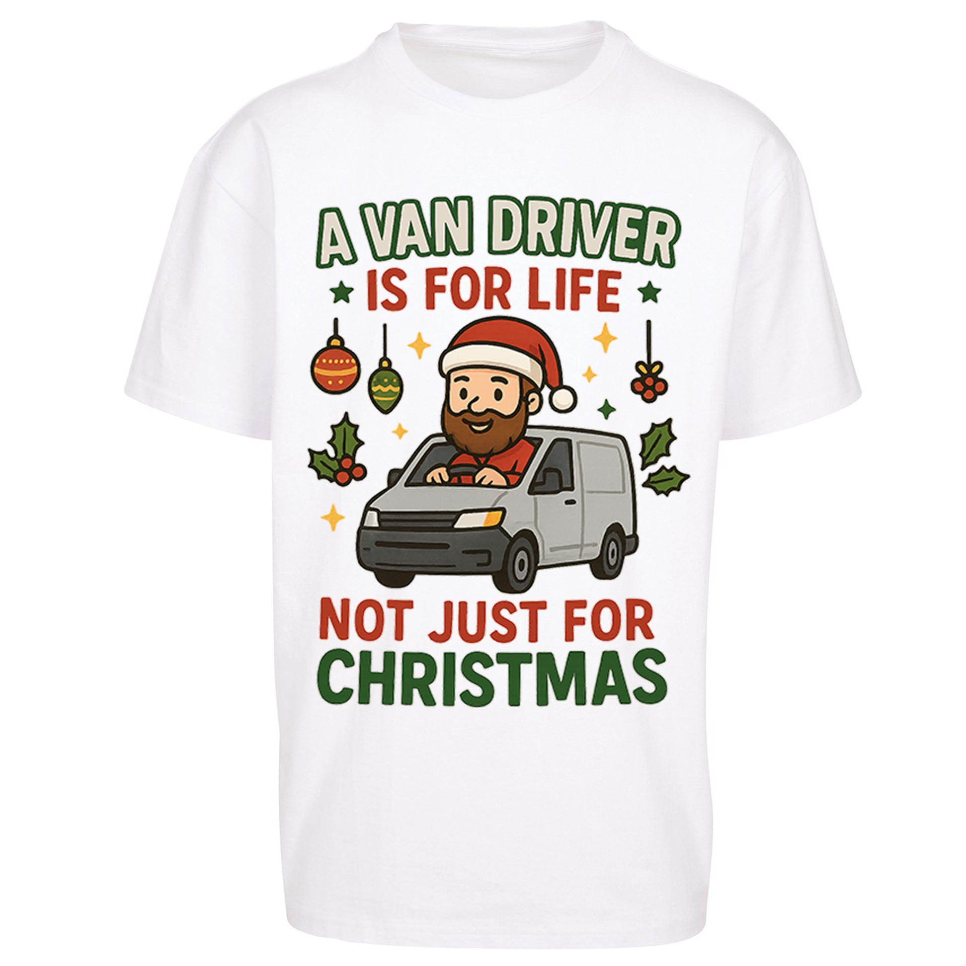 Van Driver Christmas Oversized T Shirt |