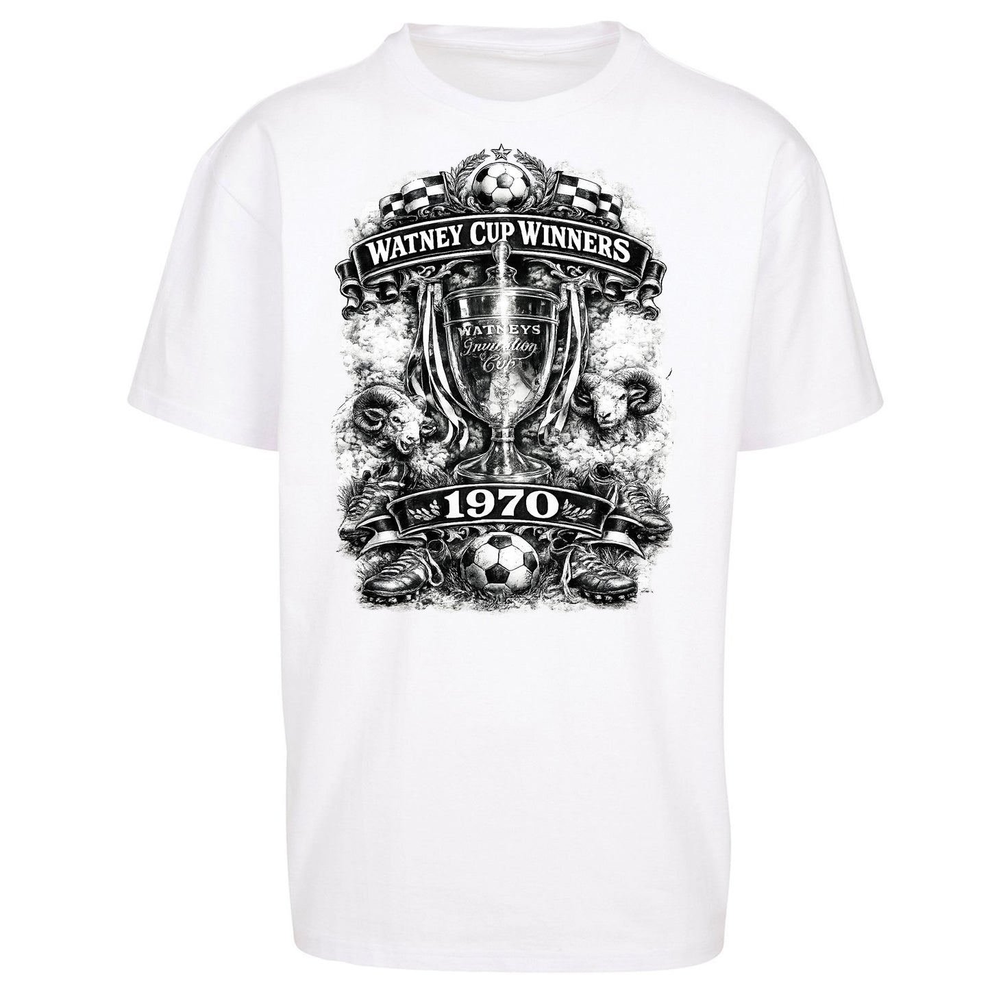 Retro Derby Watney Cup Winners 1970 Oversized T Shirt