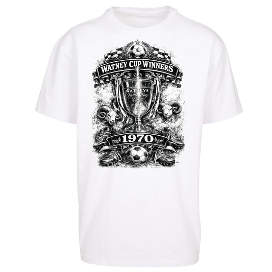 Retro Derby Watney Cup Winners 1970 Oversized T Shirt