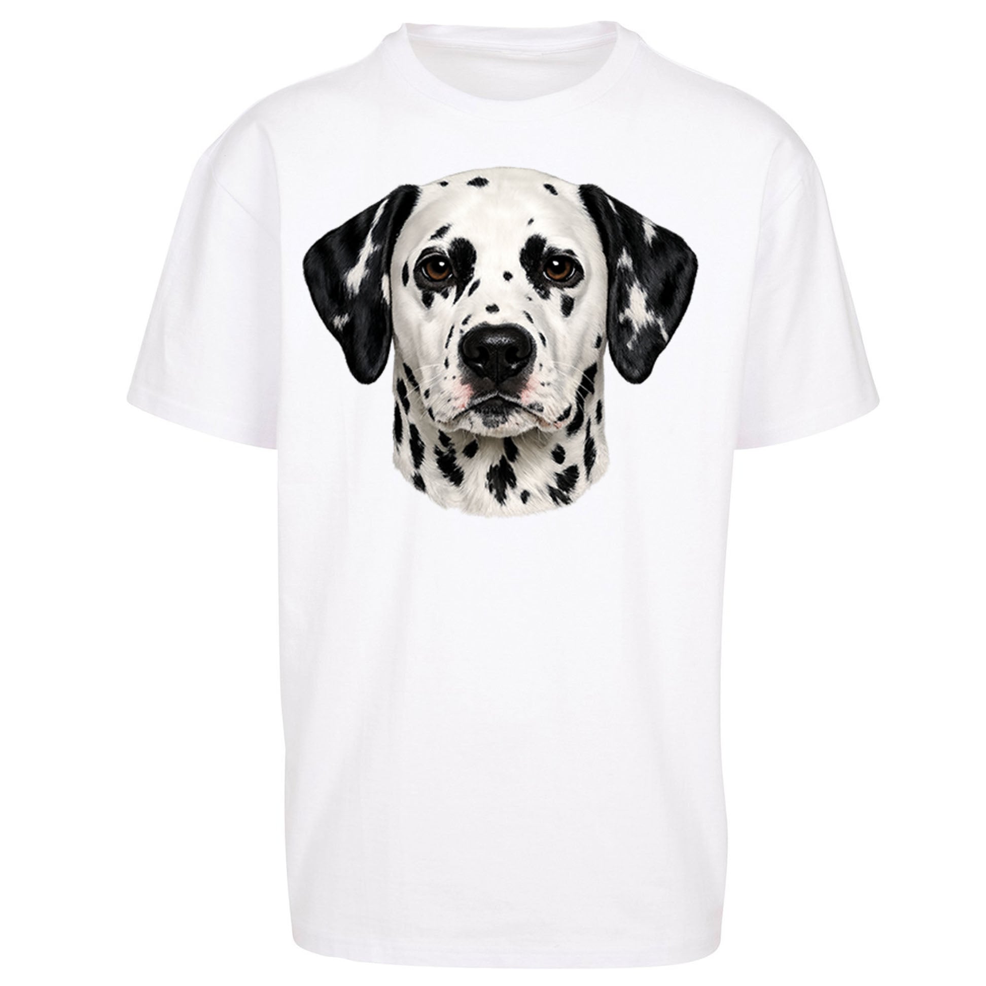 Dalmatian Dog Face Oversized T Shirt