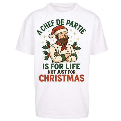 Chef De Partie Christmas Oversized T Shirt