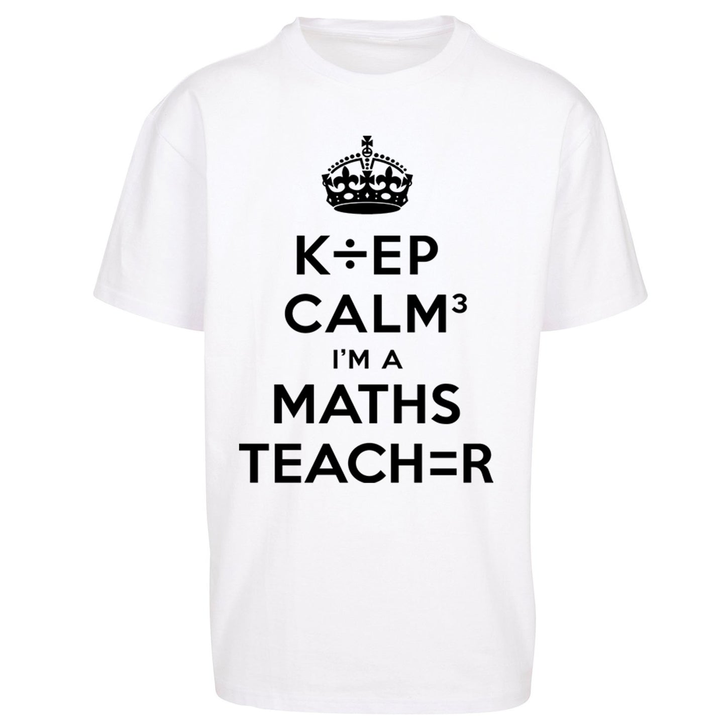 Keep Calm I’m A Maths Teacher Oversized T Shirt 
