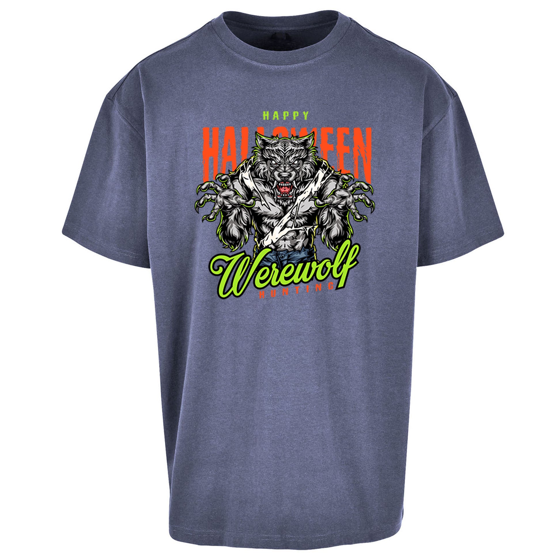 Halloween Werewolf Oversized T Shirt