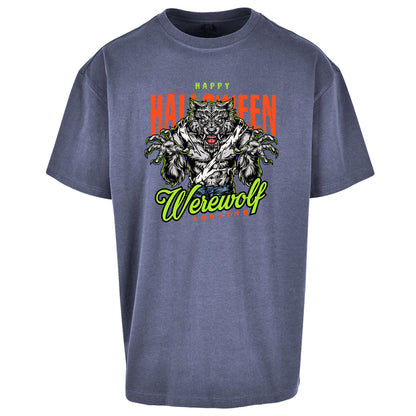 Halloween Werewolf Oversized T Shirt