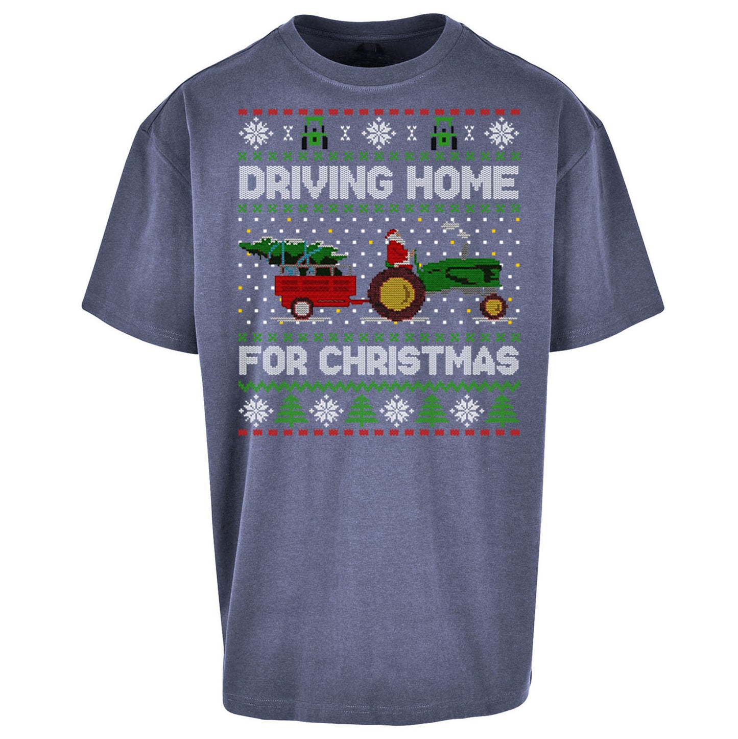 John Deere Christmas Oversized T Shirt