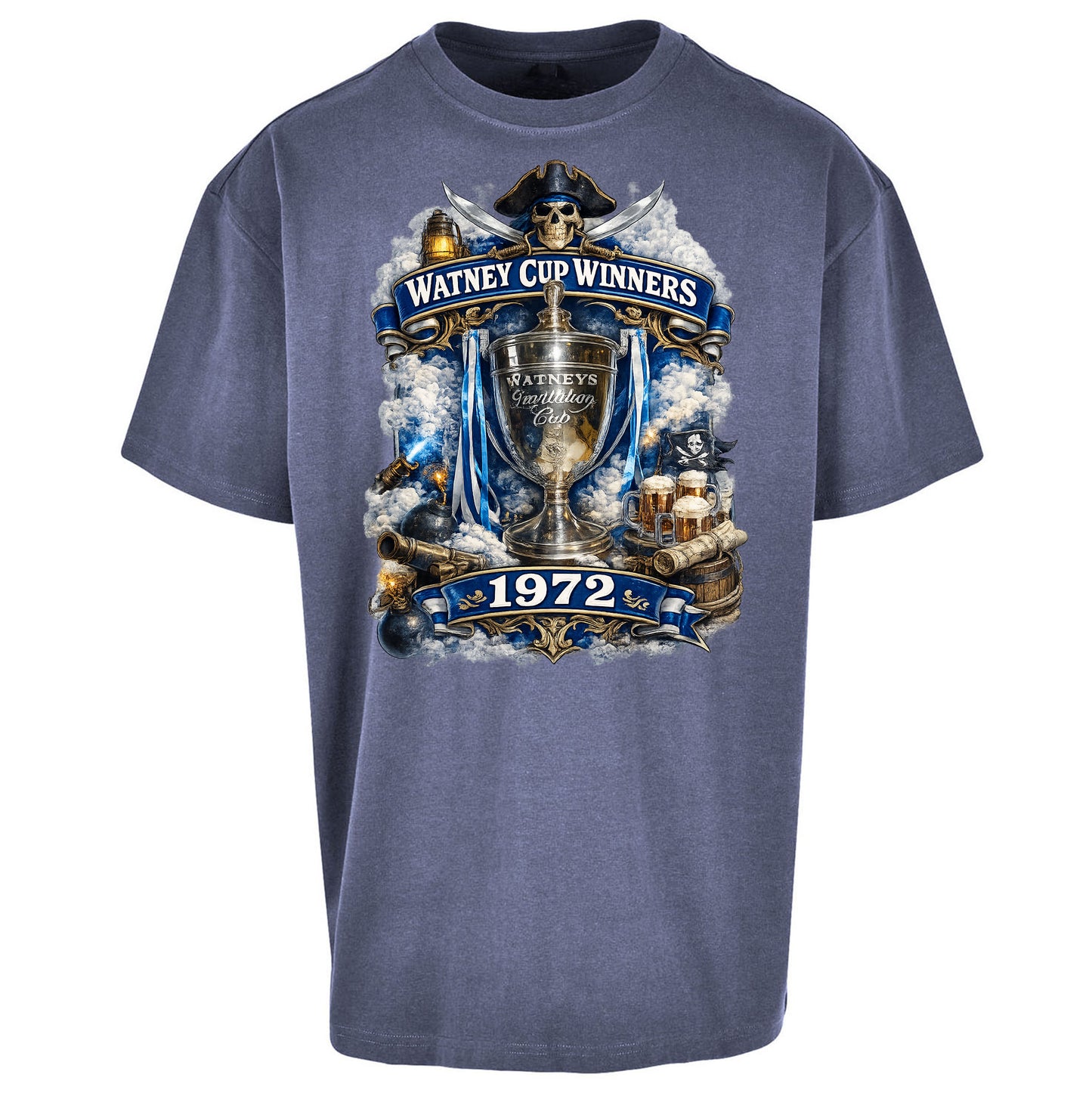 Retro Bristol Rovers Football Oversized T Shirt