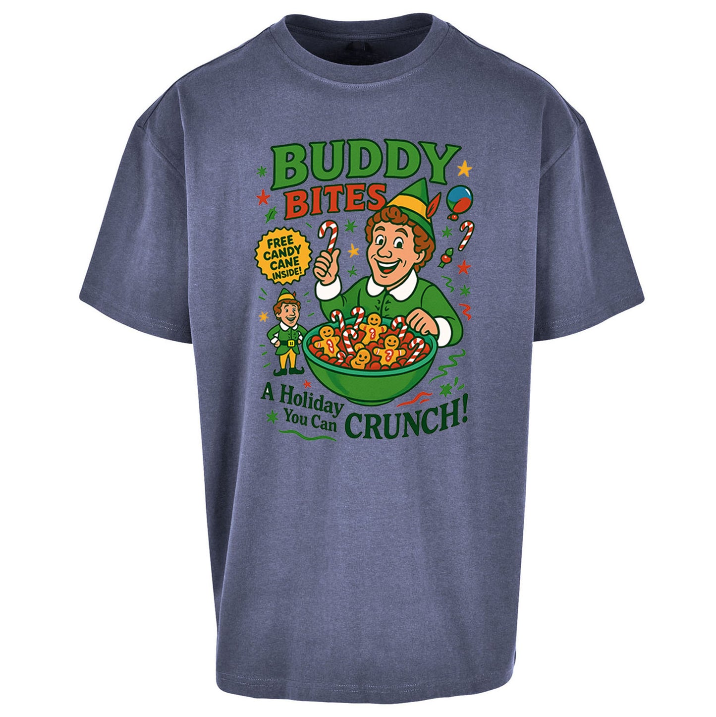 Elf Christmas Oversized T Shirt