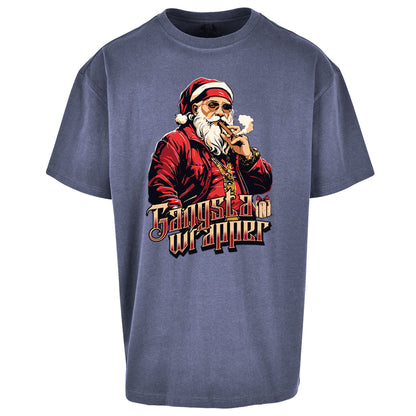 Santa Claus Gangster Oversized T Shirt