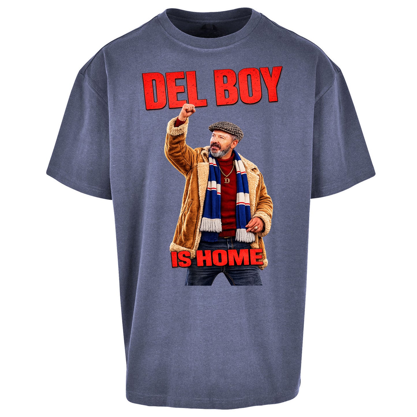 Del Boy Is Home Rangers Football - Oversized T Shirt
