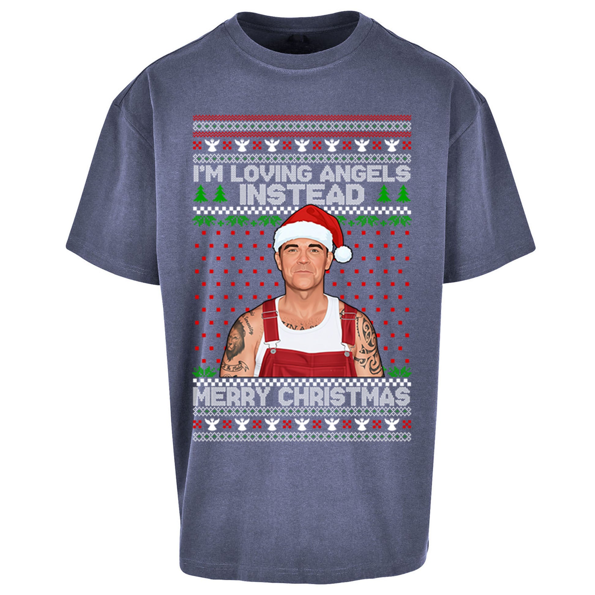 Robbie Williams Christmas Oversized T Shirt 