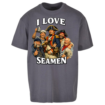 I Love Seamen Funny Cringe Meme Offensive  Oversized T Shirt