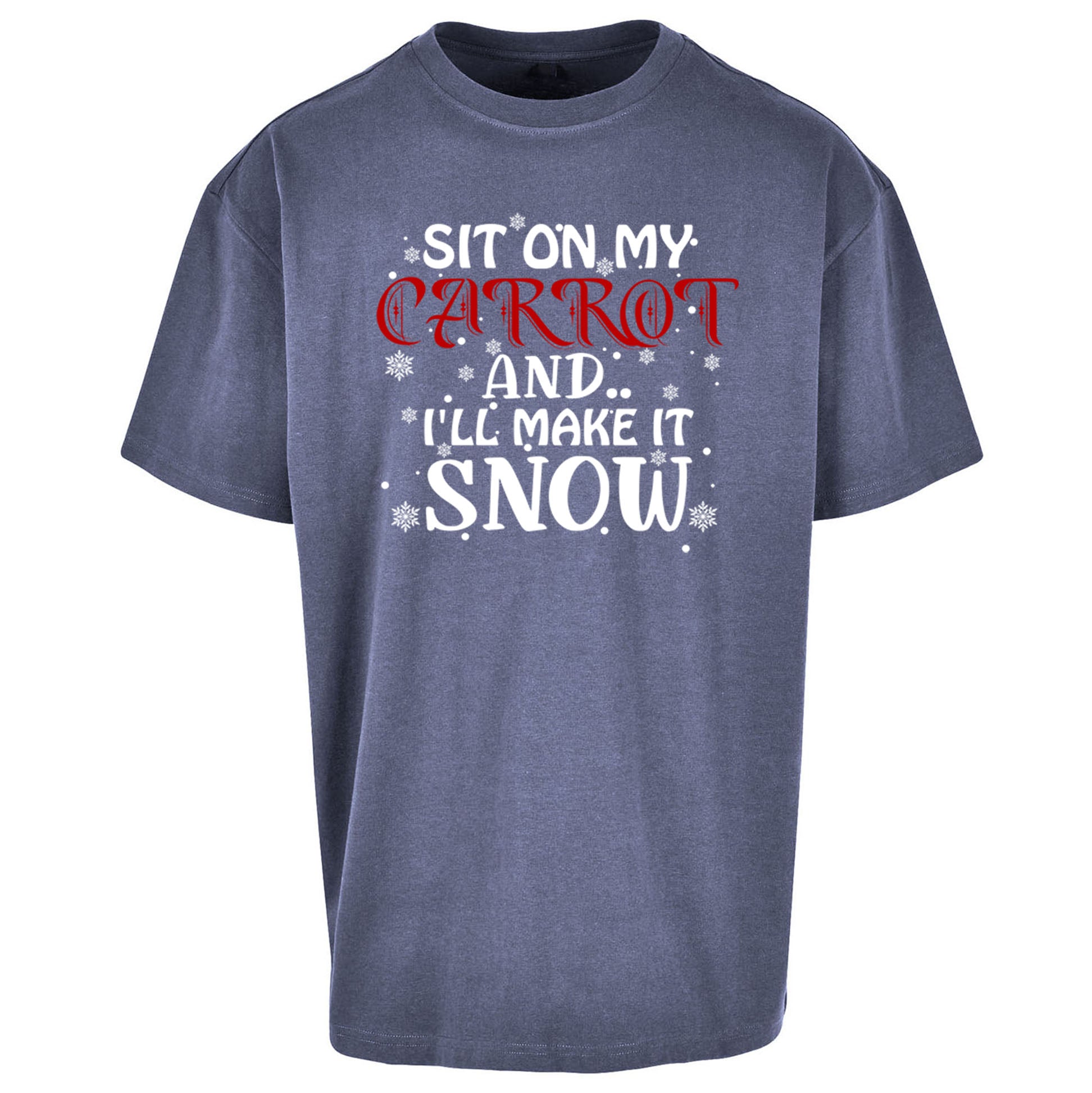 Rude Christmas Oversized T Shirt