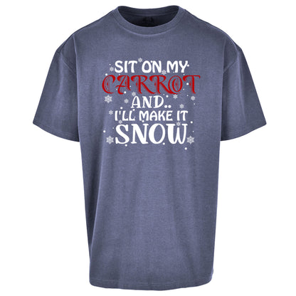 Rude Christmas Oversized T Shirt