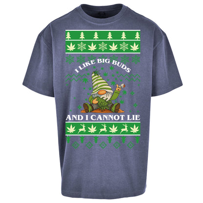 Cannabis Christmas Oversized T Shirt
