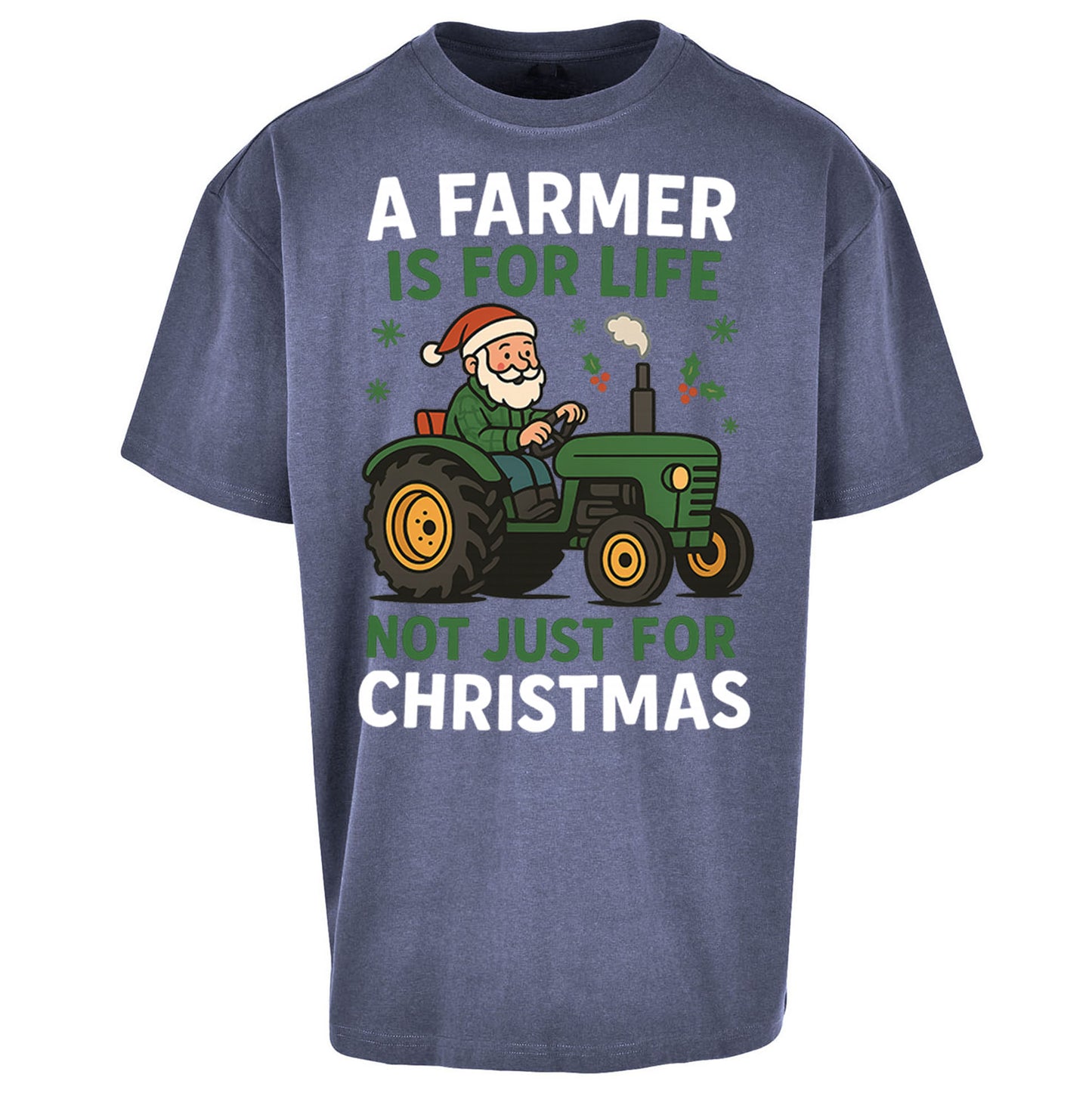 Farmer Christmas Oversized T Shirt