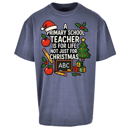 Primary School Teacher Christmas Oversized T Shirt