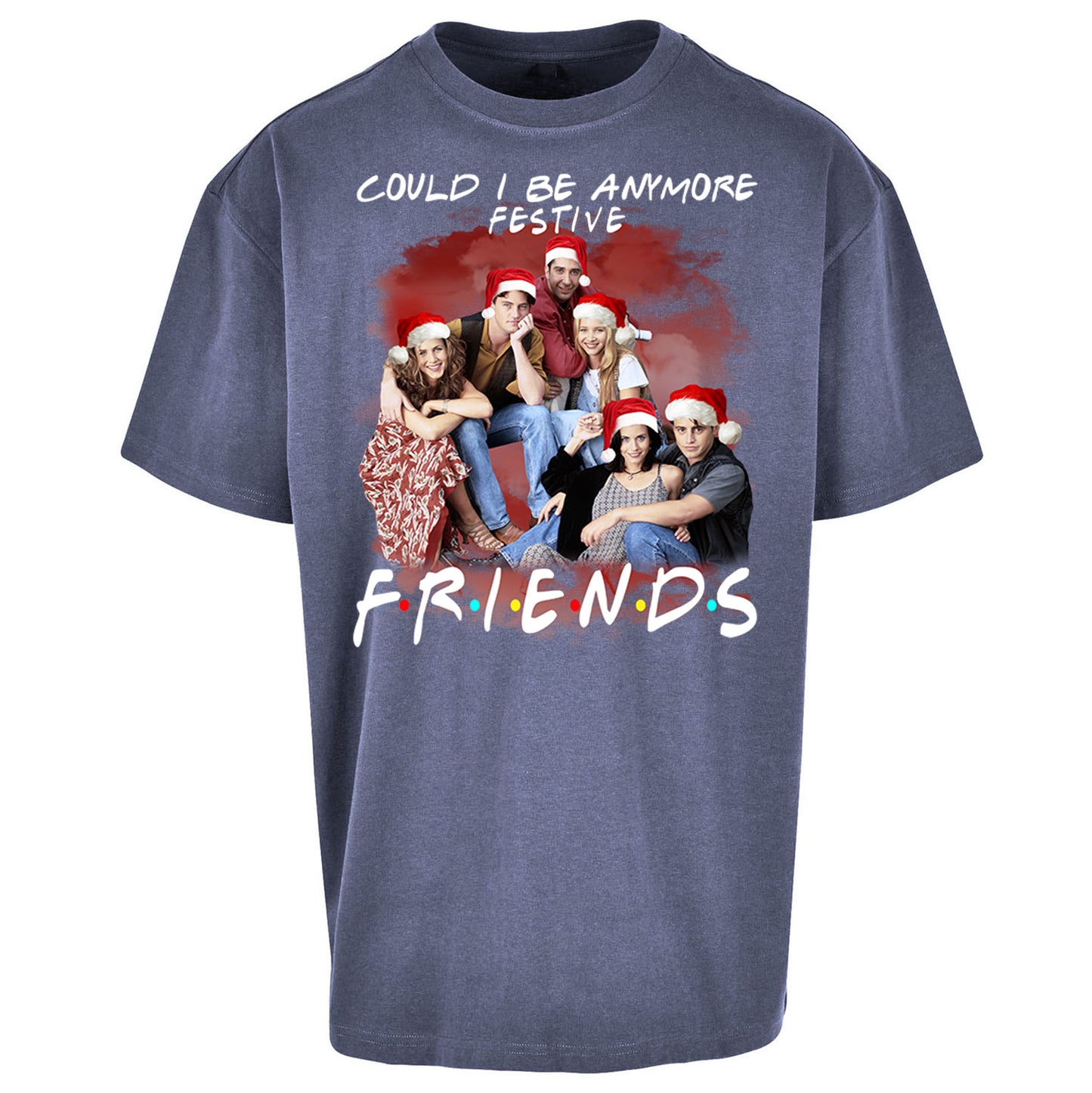 Friends Christmas Oversized T Shirt