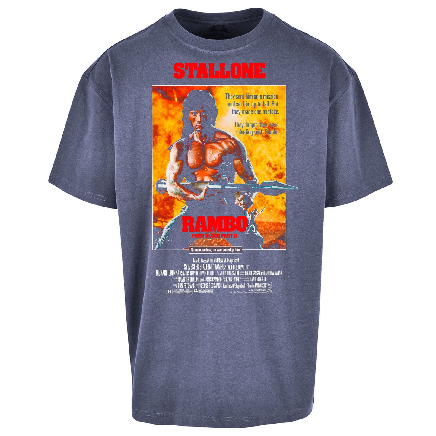 Rambo Movies Oversized T Shirt