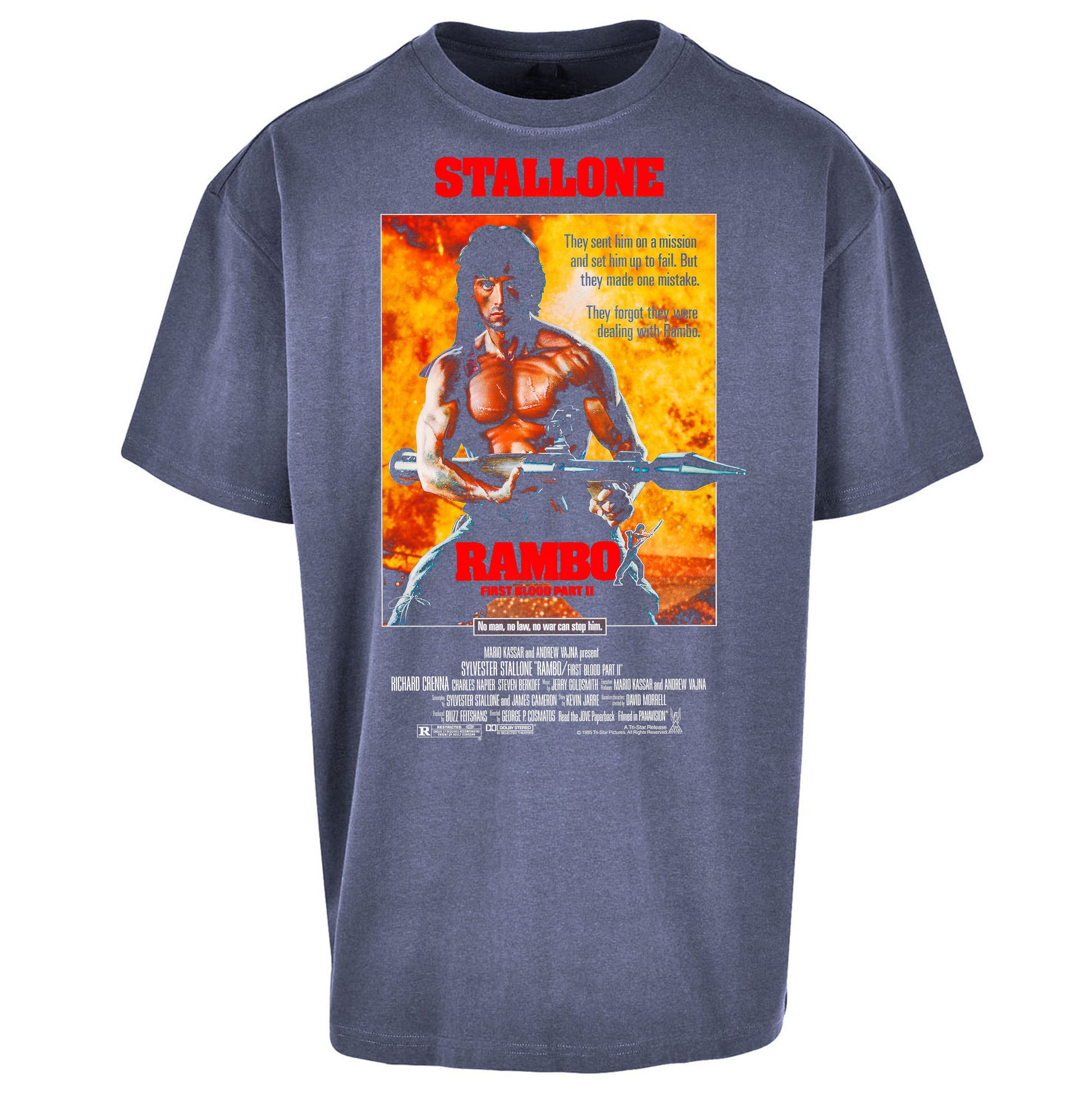 Rambo Movies Oversized T Shirt