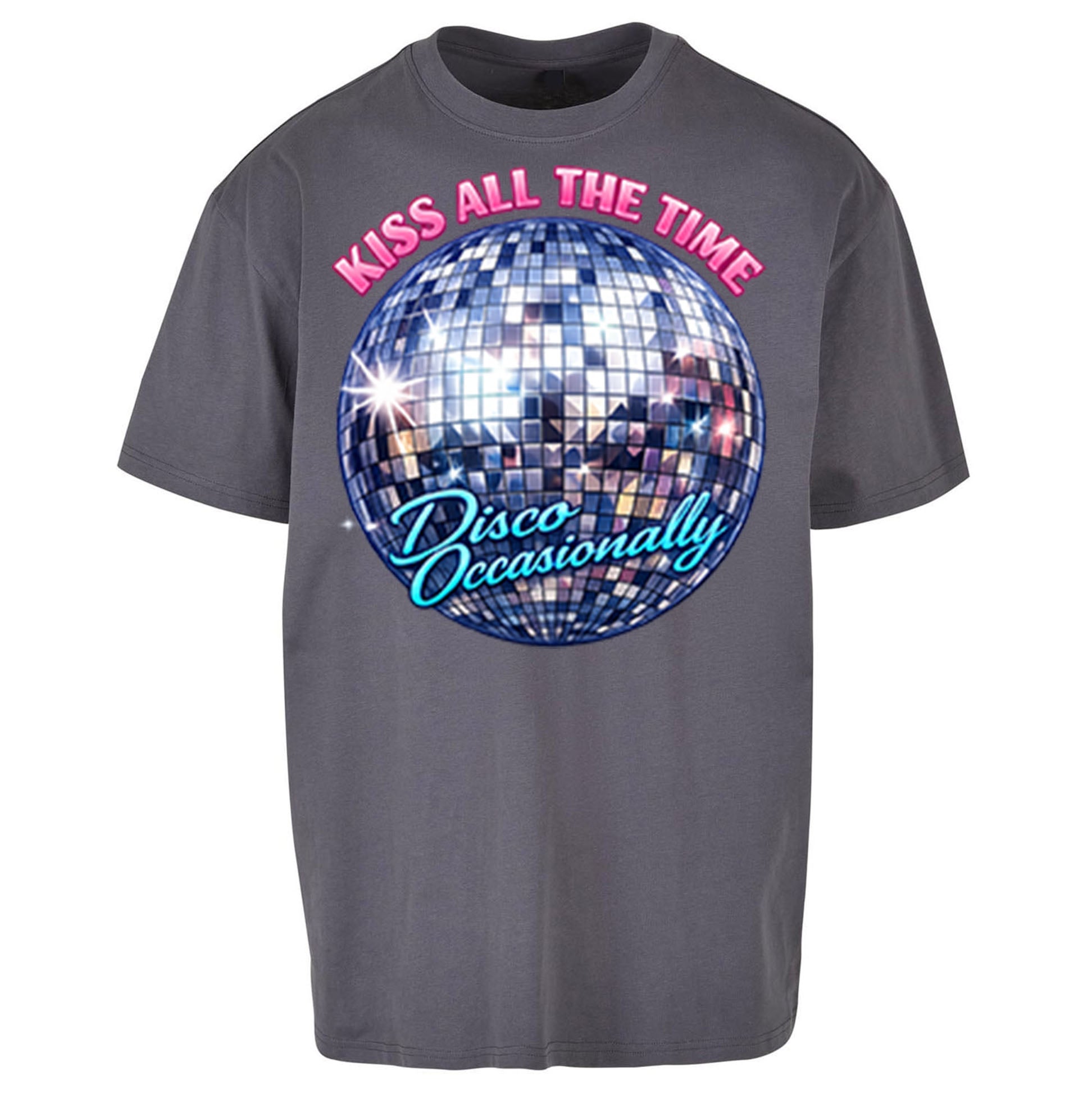 Kiss All The Time Disco Occasionally Oversized T Shirt