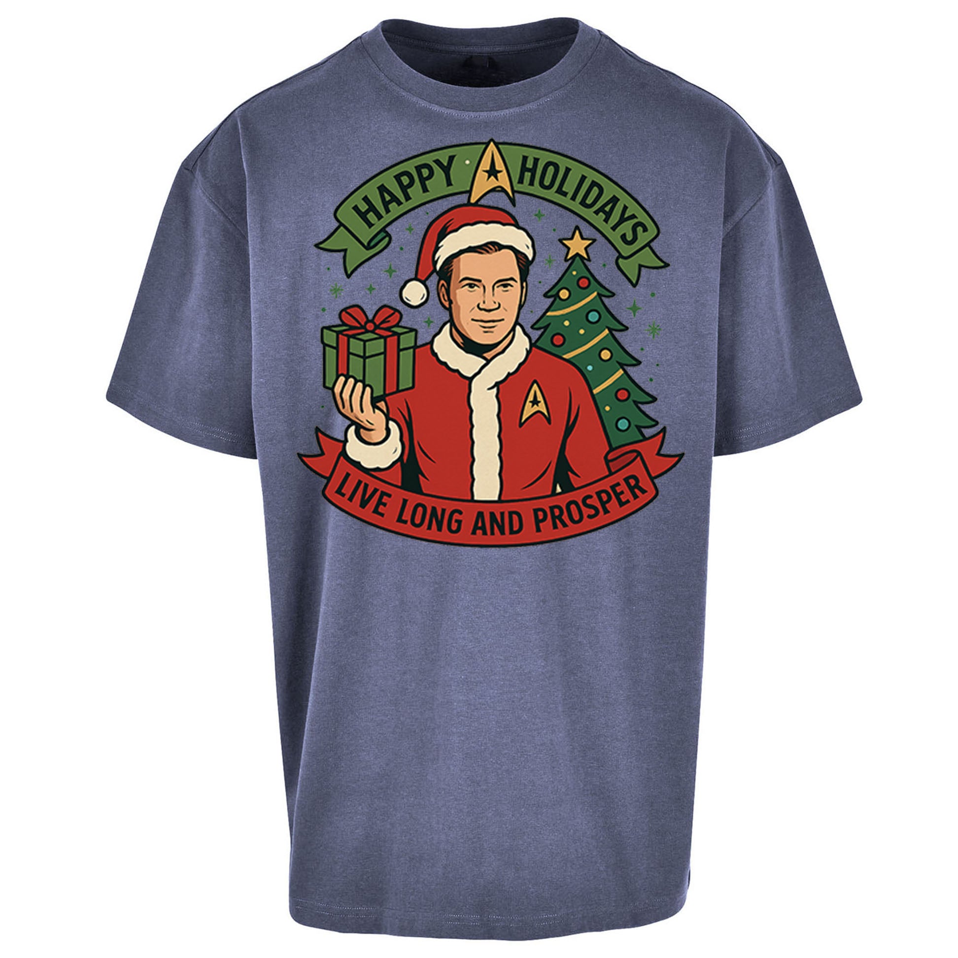 Star Trek Christmas Oversized T Shirt