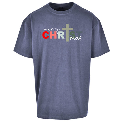 Christ Christmas Oversized T Shirt