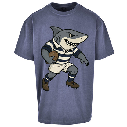 Retro Sale Sharks Rugby Union Oversized T Shirt