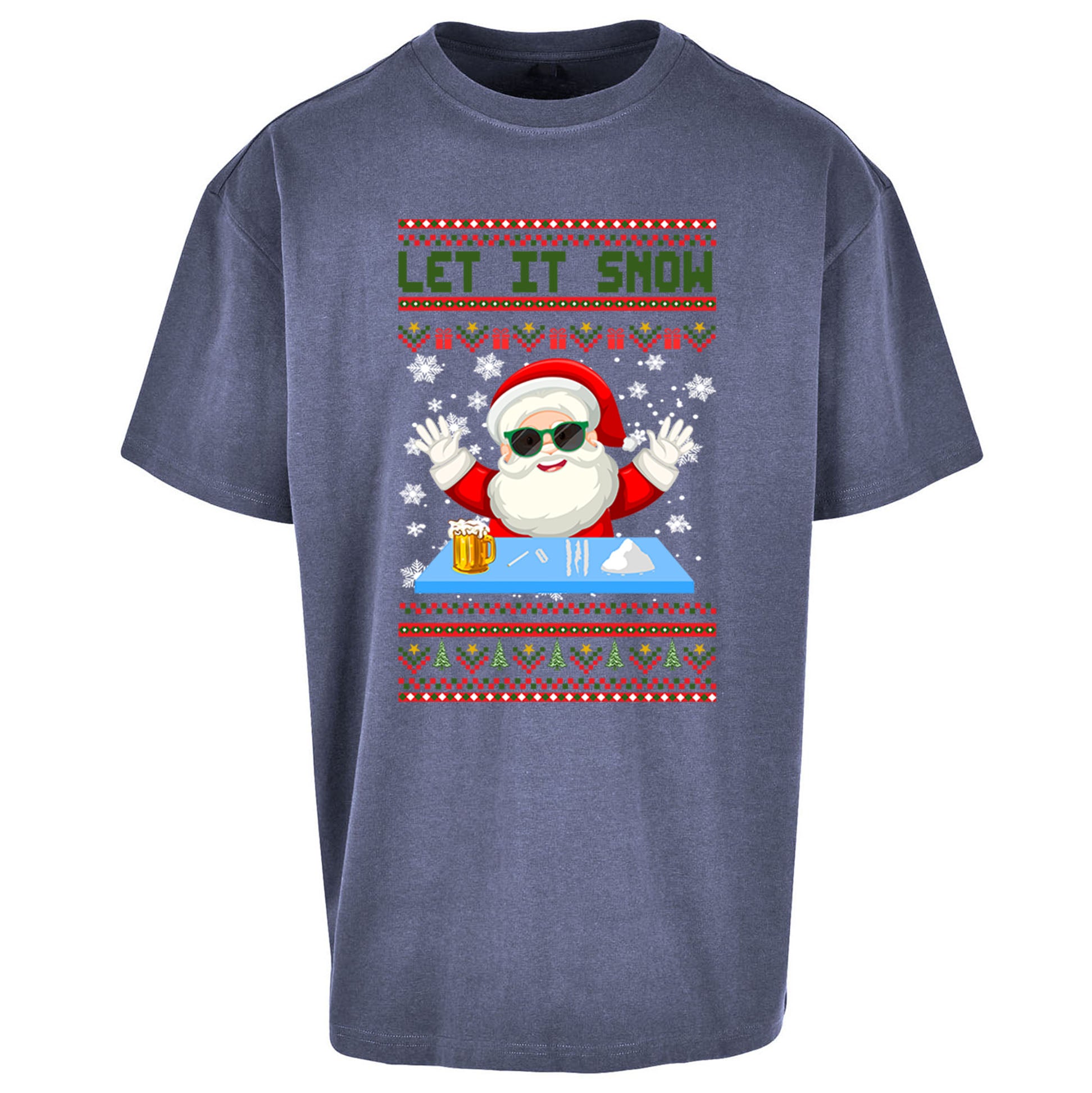 Santa Claus Christmas Oversized T Shirt
