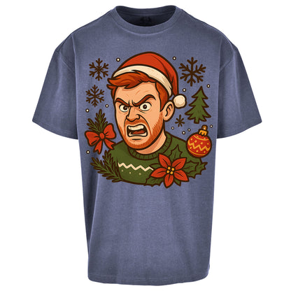 Angry Ginge Christmas Oversized T Shirt