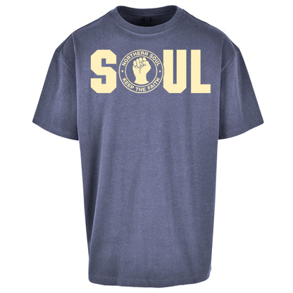 Northern Soul Keep The Faith Logo Oversized T Shirt