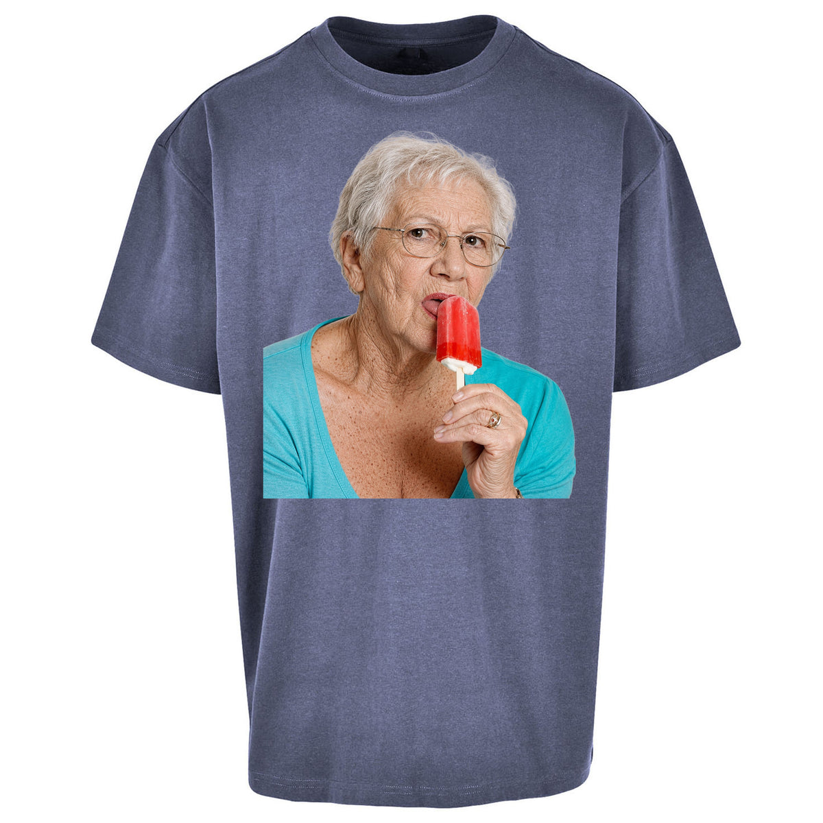 Grandma Licking Lollipop Seductively Oversized T Shirt