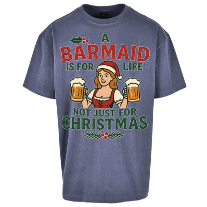 Barmaid Xmas Oversized T Shirt
