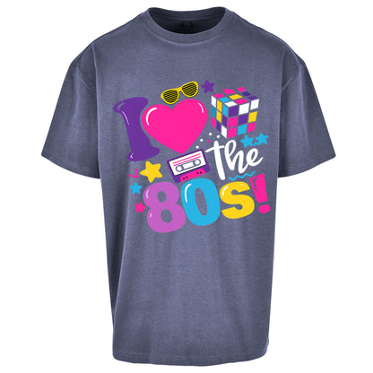 I Love The 80's Oversized T Shirt