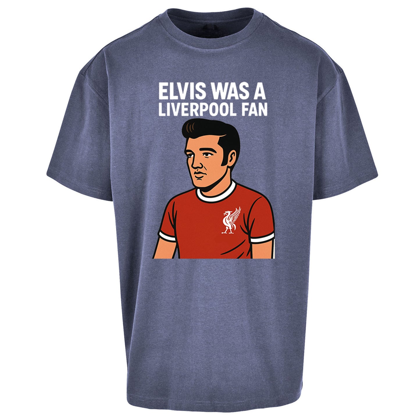 Elvis Presley Liverpool Football Oversized T Shirt