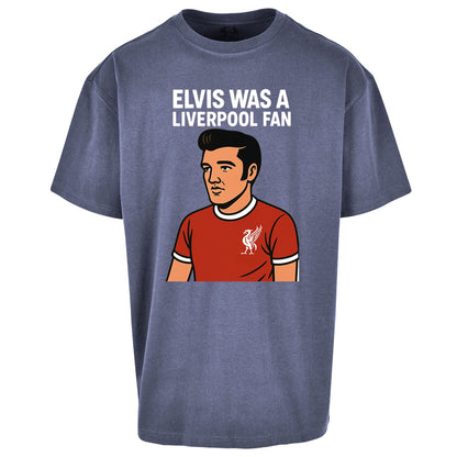 Elvis Presley Liverpool Football Oversized T Shirt