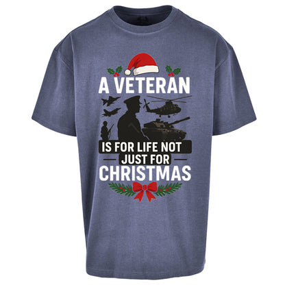 Veteran Christmas Oversized T Shirt