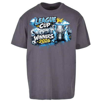 Man City League Cup Winners 2026 Oversized T Shirt