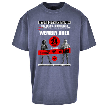Jesus Christ Vs Santa Claus Oversized T Shirt 