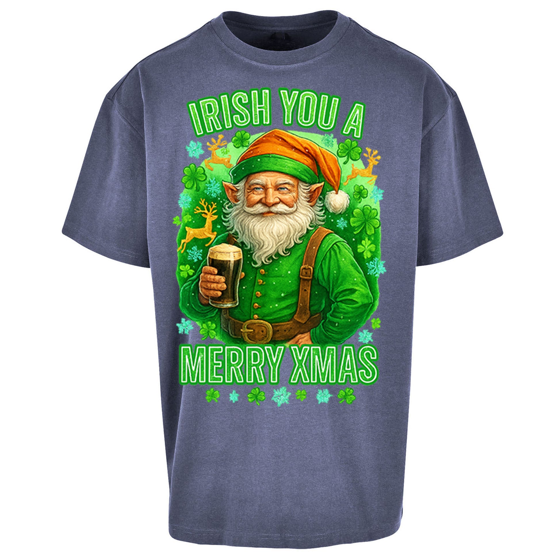 Irish Christmas Oversized T Shirt